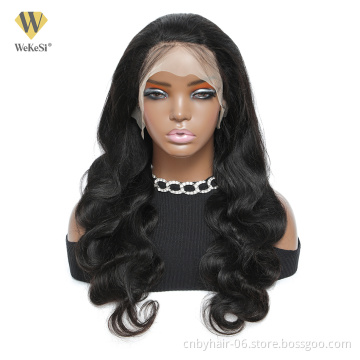 Wholesale OEM Brazilian Wig Virgin Body Wave Human Hair Frontal Wig 5x5 6x6 HD Lace Front Closure Wig
